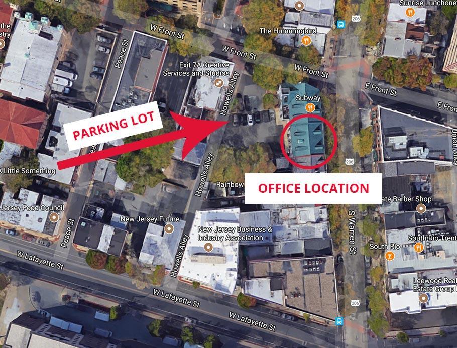 Capitol Smiles Dental Office Location and Parking Map